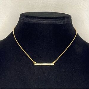 Touchstone Crystal by Swarovski Pave Bar Necklace